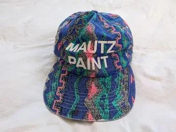 구제샵 구매 MAUTZ PAINT 크레이지 패턴 형광 컬러풀 캡