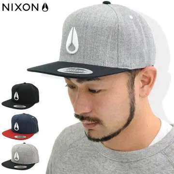 NIXON 스냅백 캡 그레이