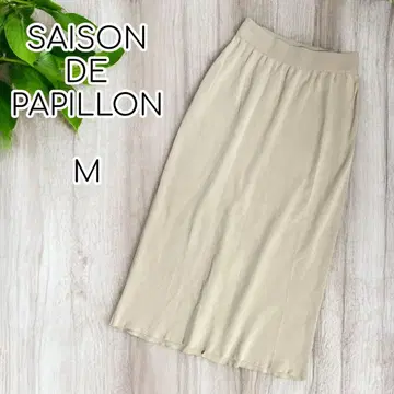 SAISON DE PAPILLON 롱 타이트 스커트 스트레치 M