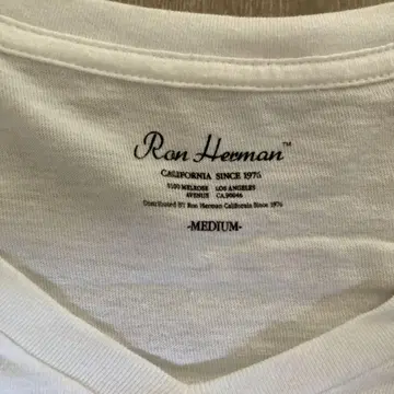 Ron Herman 화이트 V넥 티셔츠 M