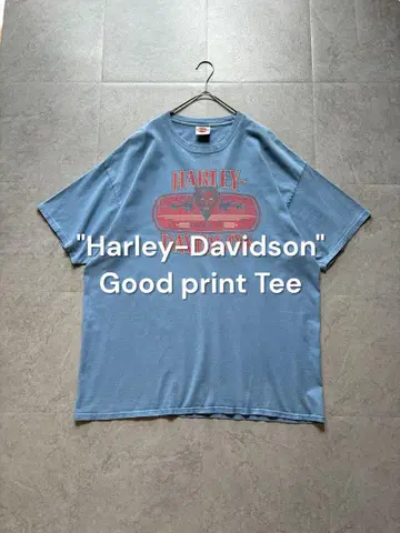 Harley-Davidson Hanes T셔츠 2014 오니 불꽃 파이어