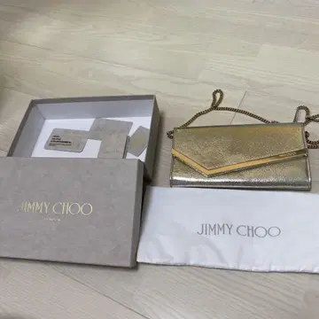 JIMMY CHOO 클러치백 골드 지미추 파티