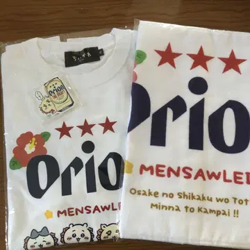 치이카와 (먼작귀) x 오리온 맥주 티셔츠 S 사이즈 페이스 타월 마그넷