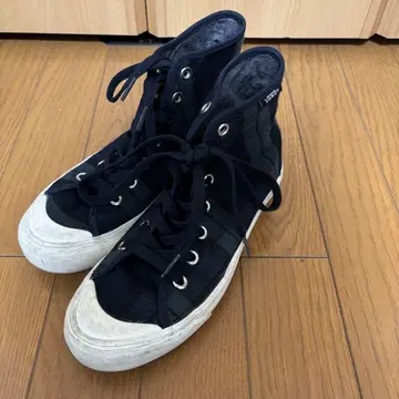 Vans 하이컷 스니커즈 체크 무늬 23.5cm
