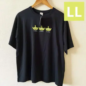 택 포함 미사용 새상품 리틀 그린맨 자수 티셔츠 LL