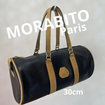 MODA RITO 가죽 보스턴 백 블랙/브라운 쁘띠 여행 남녀 공용