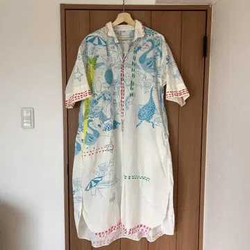 tsumori chisato nico and 콜라보 반팔 셔츠 원피스