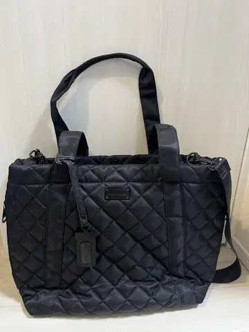 STEVE MADDEN 퀼팅 토트백 블랙