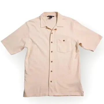 LANDS'END 90년대~00년대 랜즈엔드 사슴 무늬 오픈 카라 셔츠