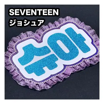 조슈아 SEVENTEEN 세부치 네임 보드 부채 문자 네무보