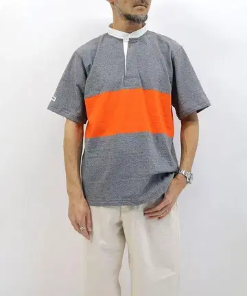 바바리안/BARBARIAN 8oz HENLEY SHORT XL