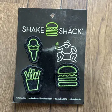 SHAKE SHACK 자수 패치 4개 세트
