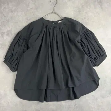 CLANE 클라네 밴드 카라 볼륨 슬리브 풀오버 블라우스