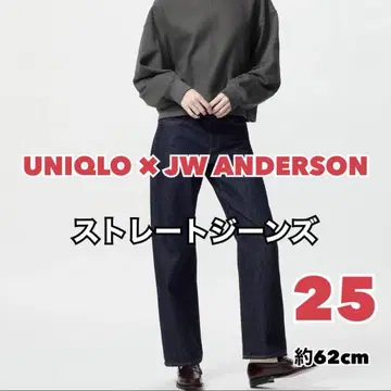 UNIQLO x JW 앤더슨 스트레이트 청바지 25 69 네이비