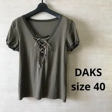 DAKS 닥스 레이스업 티셔츠 40