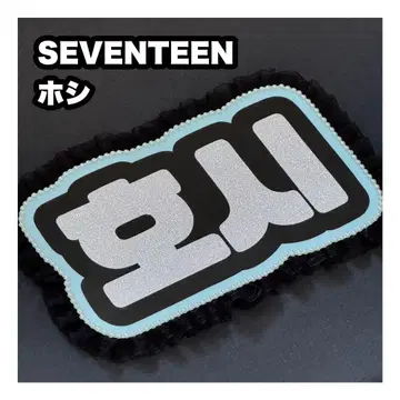 호시 SEVENTEEN 세부치 네임 보드 부채 문자 네무보