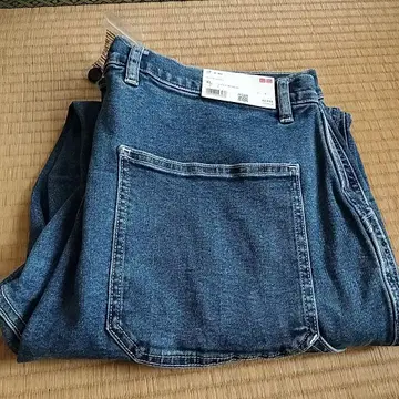 유니클로 데님 워크 팬츠 블루 XL 허리 92~100cm