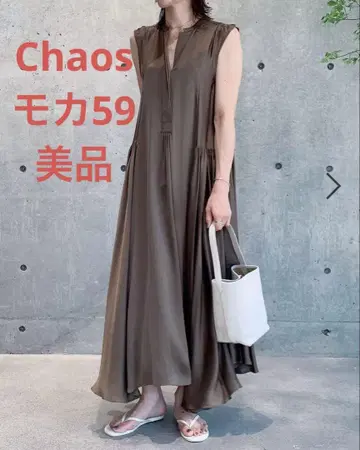 새상품급 chaos 샌딩 실크 원피스