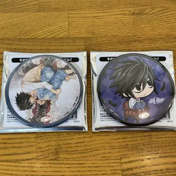 DEATH NOTE 럭키 캔뱃지 복권 L 2개