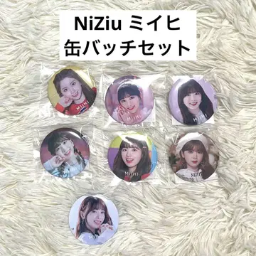 NiZiu 미이히 캔뱃지 6개 세트 + 덤 1개