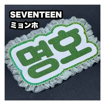 밍하오 디에잇 SEVENTEEN 네임보드 부채 문자 네무보