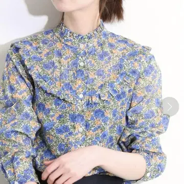 IENA LA BOUCLE 플라워 프린트 긴팔 셔츠