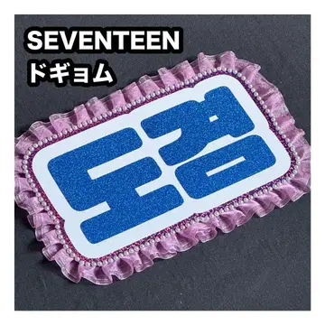 도겸 SEVENTEEN 세부치 네임보드 부채 문자 네무보