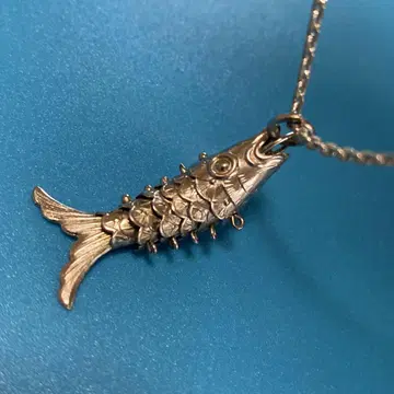 STERLING 물고기 피쉬 펜던트 탑