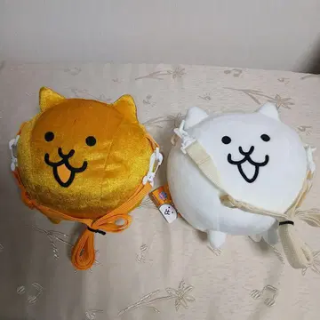 냥코 대전쟁 봉제 인형 숄더백 2종 세트