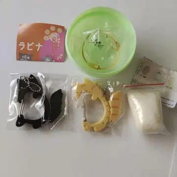 우리 아이 털뭉치 노멀 꼬리 흔들 냥코 카라비너 고양이 3점