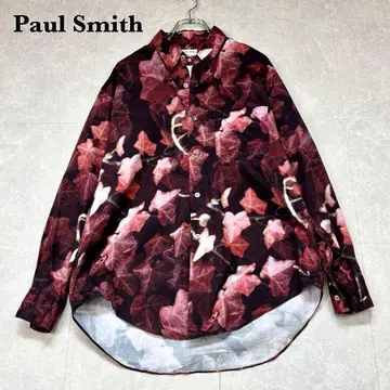 Paul Smith LONDON 이탈리아제 원단 사용 올 패턴 셔츠 L