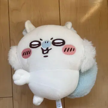 귀여운 봉제 인형 화이트와 스카이블루