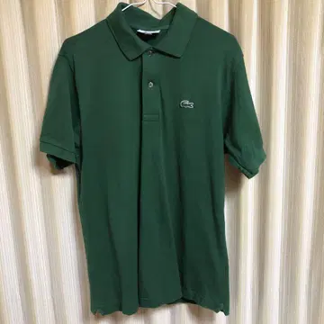 LACOSTE 클래식 핏 피케 셔츠 US M 그린