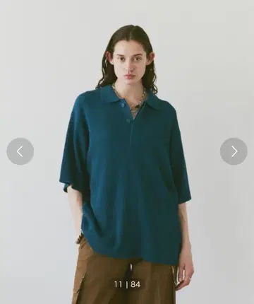 soerteLoose knit polo shirt 루즈 니트 피케 셔츠