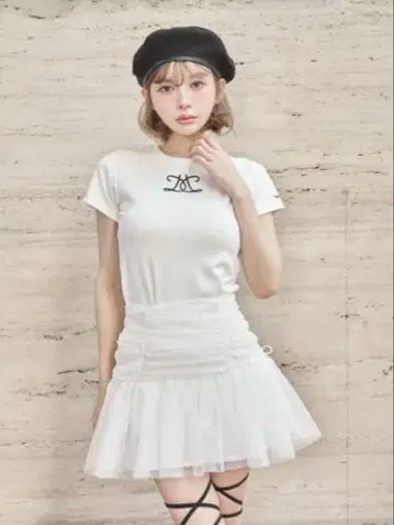 택 포함 새상품 Darich 다리치 자수 로고 티셔츠