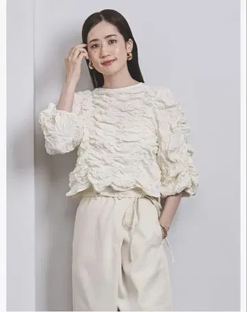 유나이티드 애로우즈 셔링 2WAY 블라우스
