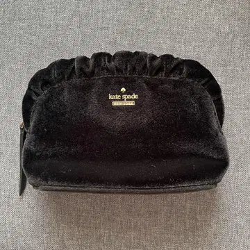kate spade 블랙 벨벳 파우치