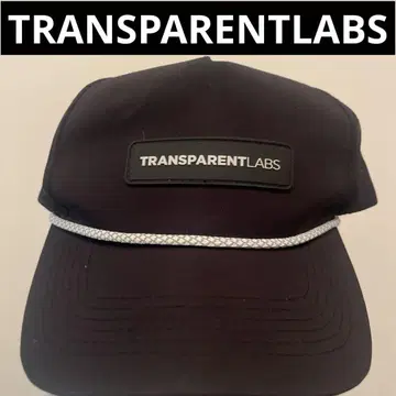 TRANSPARENTLABS 블랙 워크캡 프리 사이즈 블랙