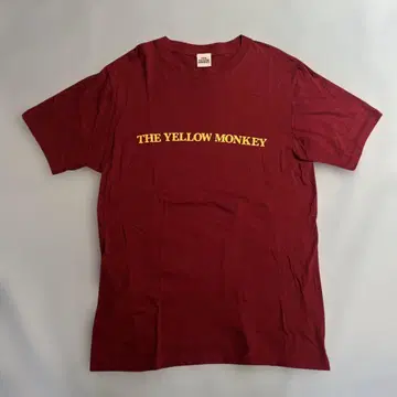 THE YELLOW MONKEY 로고 LIVE 티셔츠 버건디
