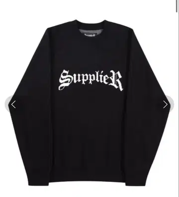 SUPPLIER 로고 니트 블랙