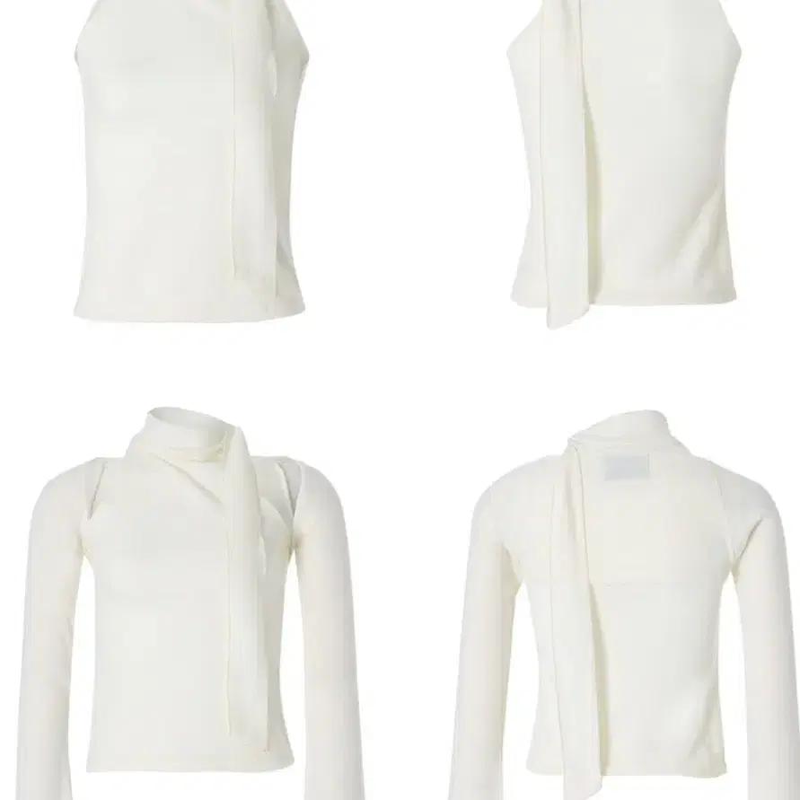 Not Your Rose Halter Scarf Bolero Set Ivory #낫유어로즈 on