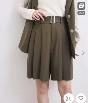 벨트 포함 버뮤다 하프 팬츠 여성용
