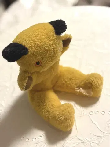 빈티지 테디 베어 수티 칼라 봉제 인형 앤티크
