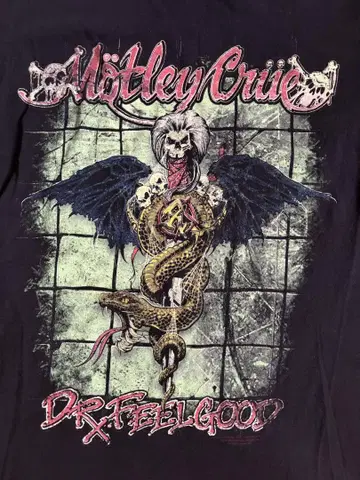 USA 구제 의류 머틀리 크루 Motley Crue 티셔츠