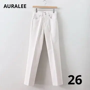 AURALEE HARD TWIST 5 P DENIM 26 데님 팬츠