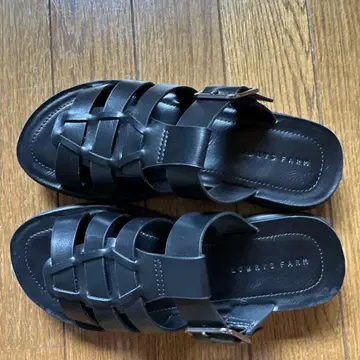 로리즈팜 칸도 핏 구르카 샌들 M 블랙