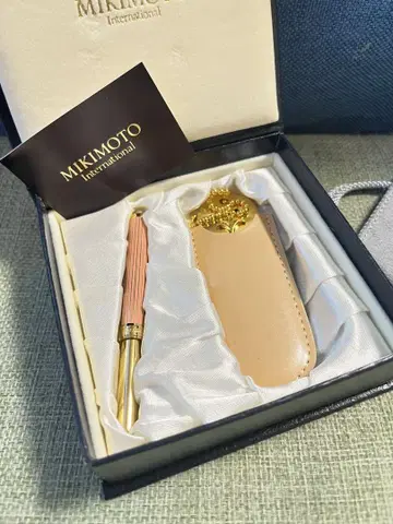 MIKIMOTO 장식 펜과 손거울 세트