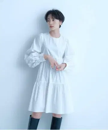 CADUNE 38 티어드 원피스