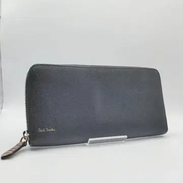 [ 새상품급 ] 폴스미스 장지갑 라운드 지퍼 가죽 블랙