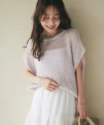러브티크 모자 꽁지 새상품 라메 천축 바늘 빼기 프렌치 니트 핑크